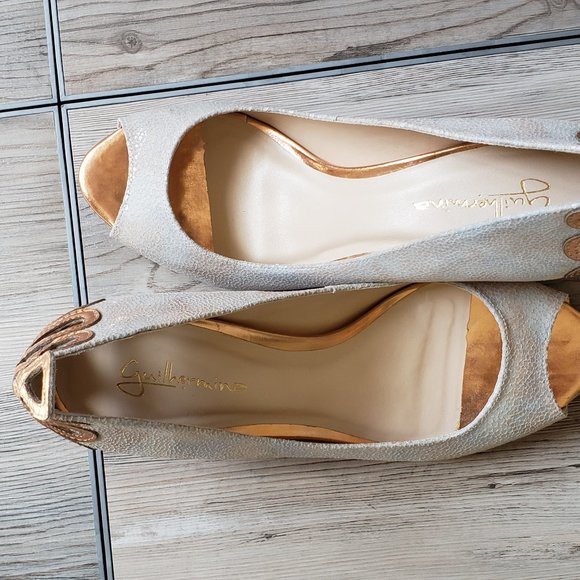 Anthropologie Off-White Peep-toe US07 EU38 - Picture 2 of 6